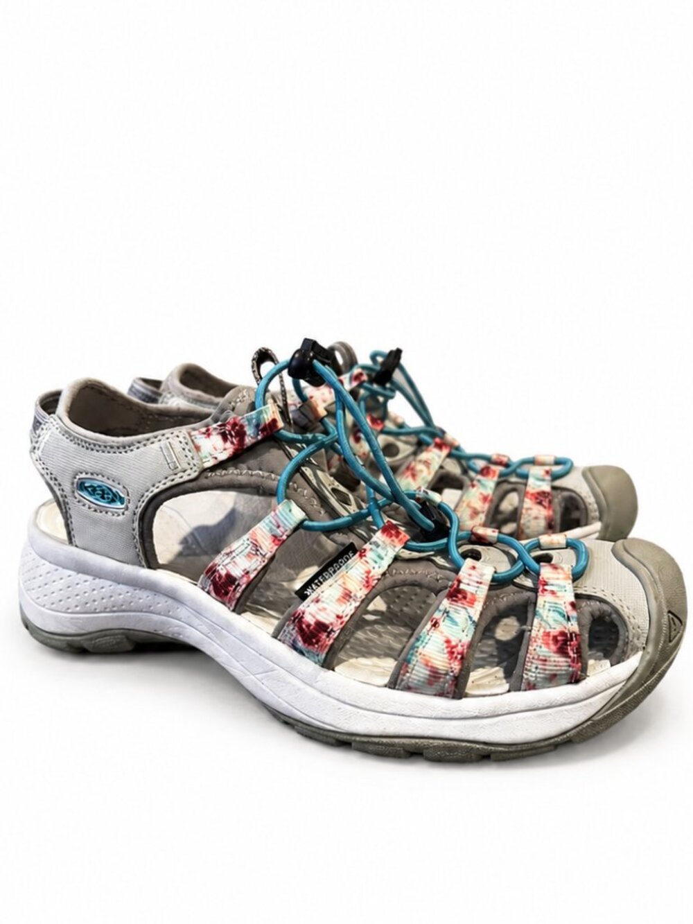 KEEN Astoria West Waterproof Sandals Women's Size 7 – Vapor/Porcelain – EUC